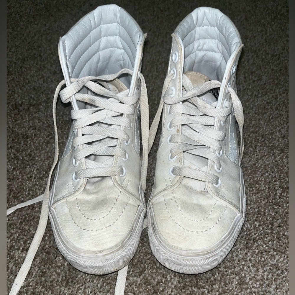 White high top vans